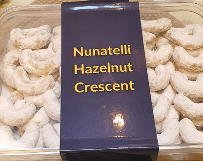 Nunatelli Hazelnut Crescent Cookies (Box)