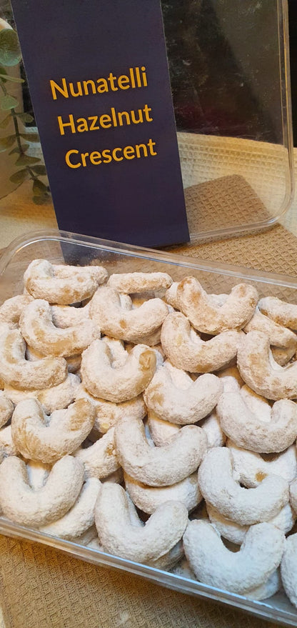 Nunatelli Hazelnut Crescent Cookies (Box)